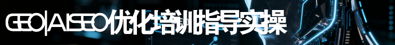 GEO|AI SEO全程指导实操培训